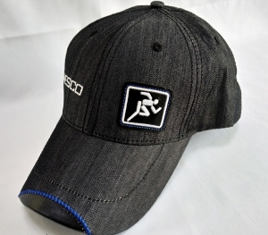 leather logo cap