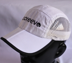 white mesh racing hat